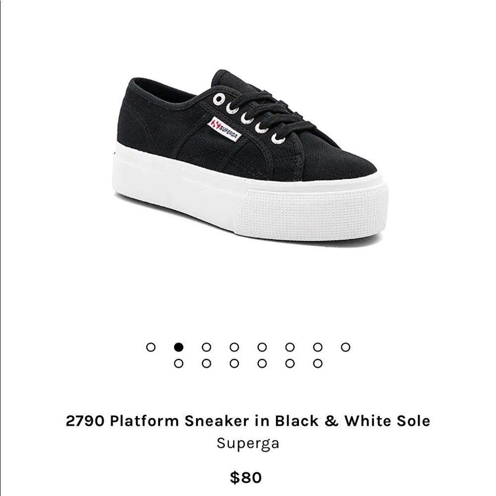 -Superga 2790 Platform Sneakers (Black)